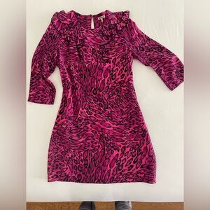 Juicy Couture Fuchsia Animal Print mini Dress